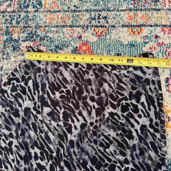 AllSaints Rhea Asymmetrical‎ Leopard Print Skirt Women's Size 6 - Picture 5 of 7